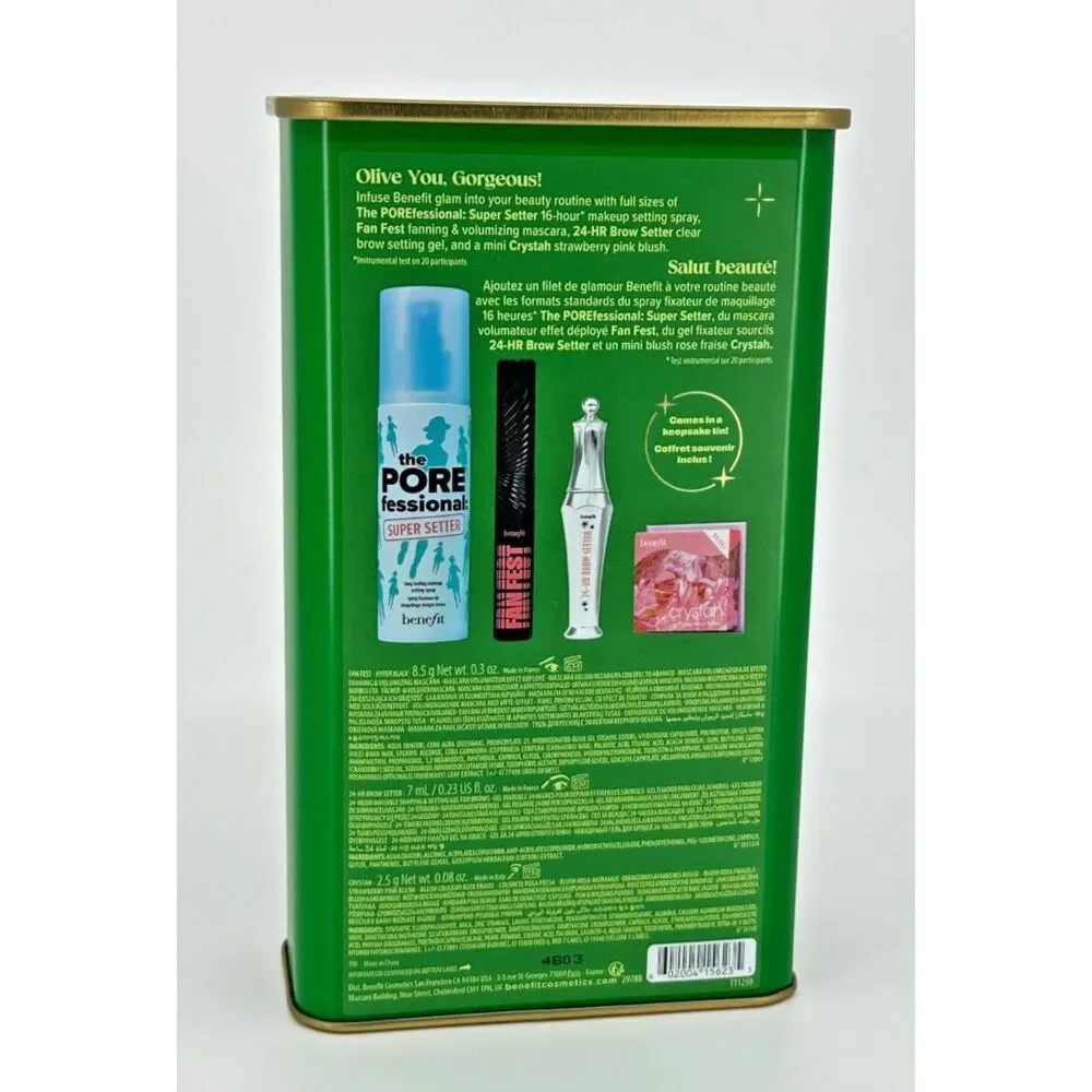 Benefit Extra Glam Infused Premium Looks 4 PC Full-Face Beauty Set Kit *NEW